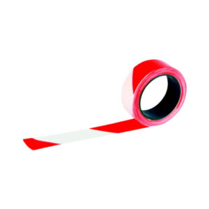Ruban rouge/blanc 100MM X 75MM