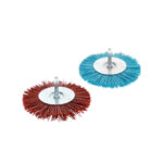 Brosse circulaire fils nylon abrasifs grain 140