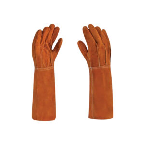 Gants soudeur anti-chaleur en cuir doublure coton 40CM