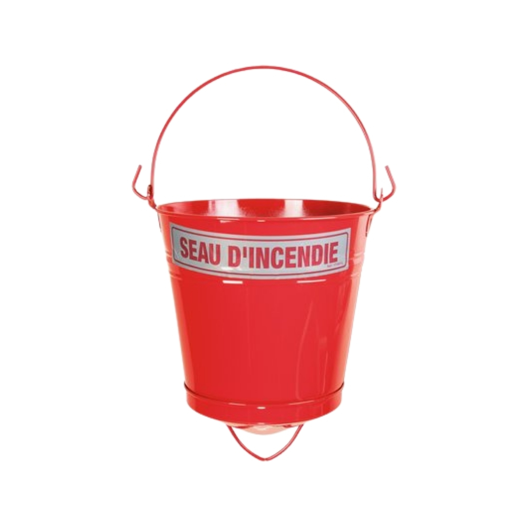 97415381.jpg Seau métal incendie + support – Image 1