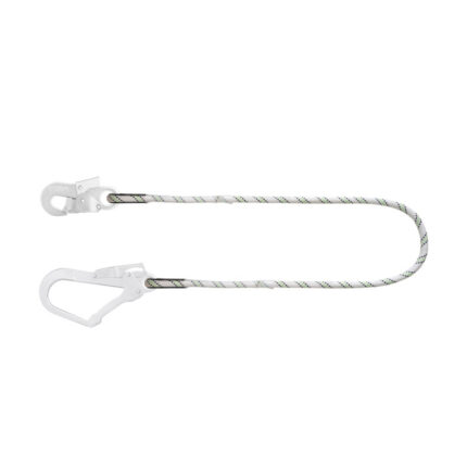 Longe en corde tressée 1M avec mousqueton grande ouverture